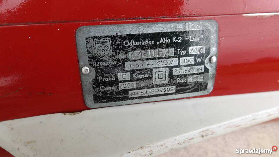 Stary odkurzacz Prl Alfa K 2 Grodziczno