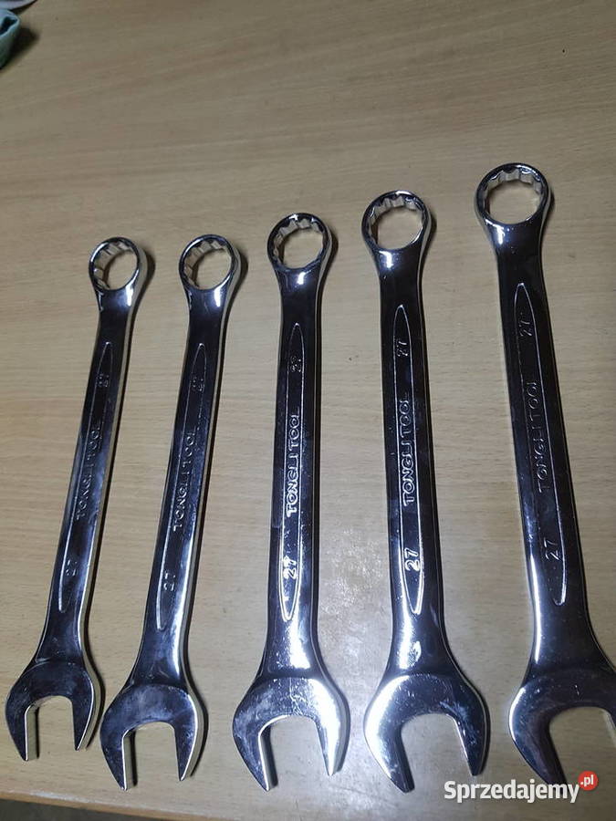 Klucz płasko oczkowy 27 mm stal chromowowanadowa Głogowa