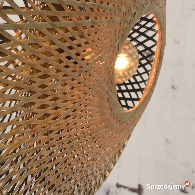 KINKIET LAMPA ŚCIENNA NATURALNA BOHO BAMBUSOWA podlaskie