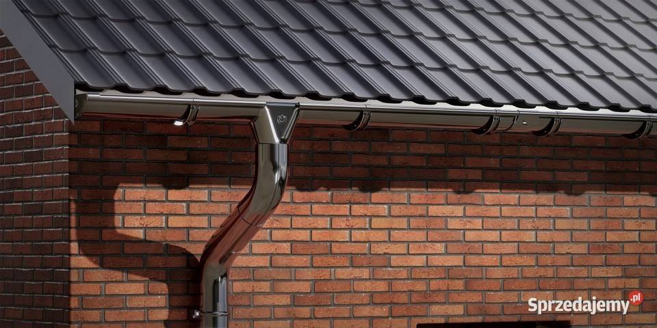 KROP STAL System rynnowy RURA fi 90 1m CZARNY Hajnówka sprzedam