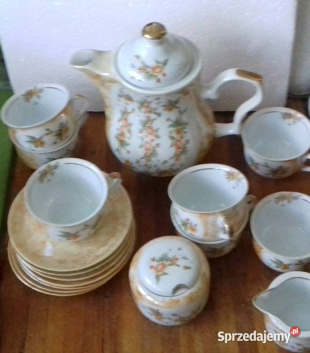 serwis kawowy 6osobowy Karolina vintage Warszawa