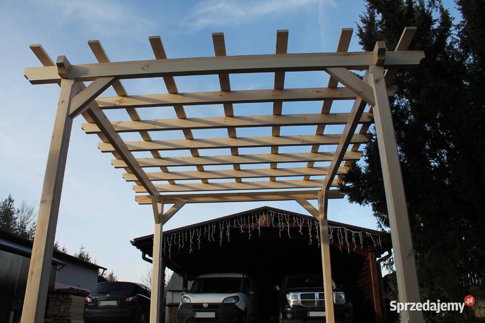 Pergola 330 x 360 Wiata Altana Zadaszenie drewno lubelskie Łuków