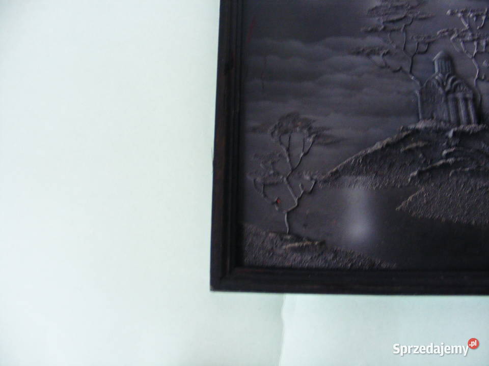 Obraz z nakładaną fakturą Wieża Zamek Oborniki Śląskie sprzedam