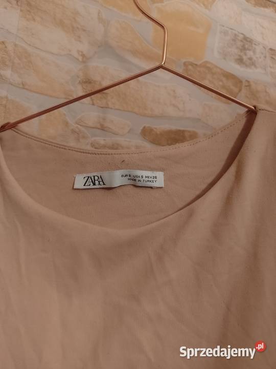 36S ZARA Beżowe Body modelujące z Madrytu bluzka Inna marka Kraków
