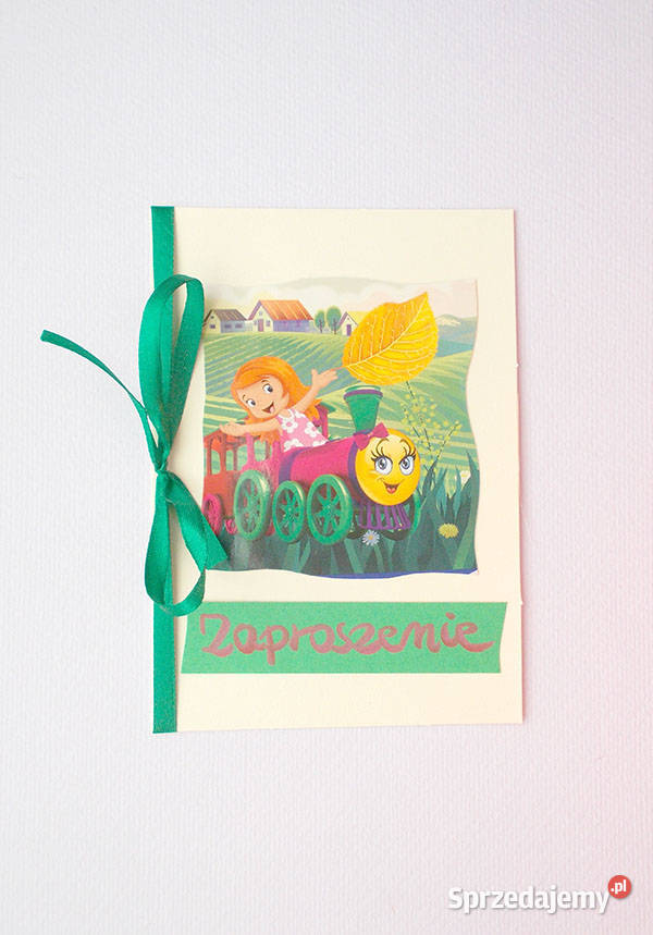 dziewczynka zaproszenia C6 zaproszenia dzieci Olsztyn sprzedam