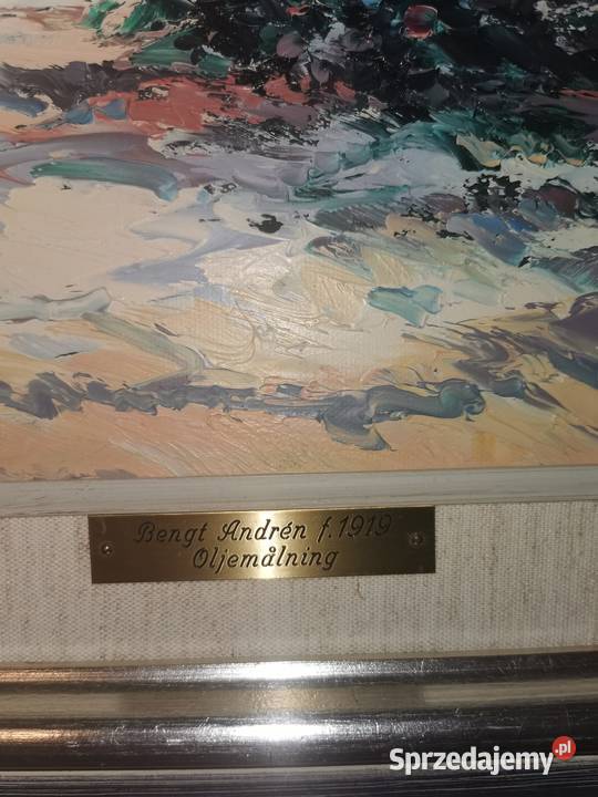 100 letni obraz olejny łódzkie Wieruszów