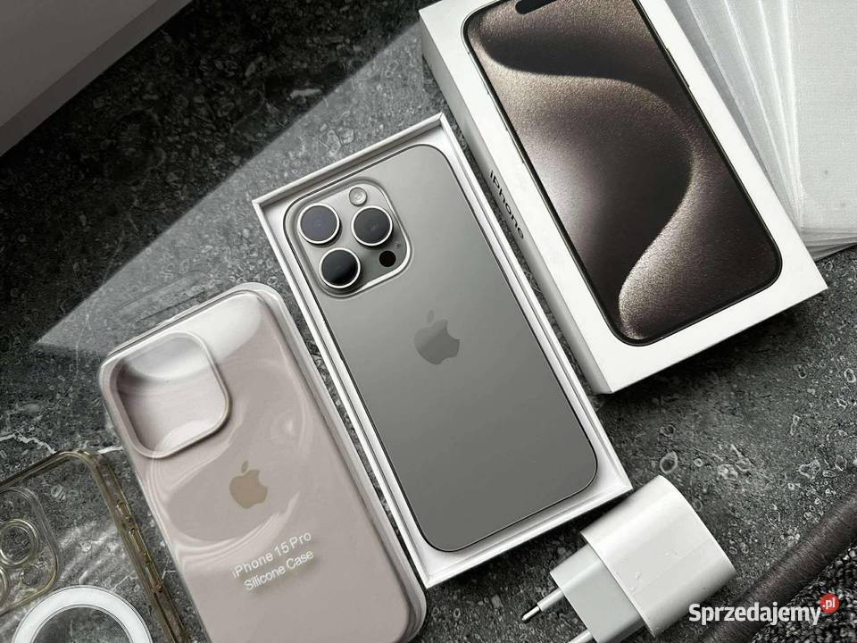 iPhone 15 Pro Naturalny Tytan Łańcut