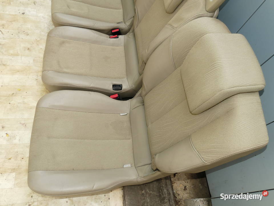 Renault Scenic II Lift poł skóra beżowa fotele Wyposażenie wnętrza