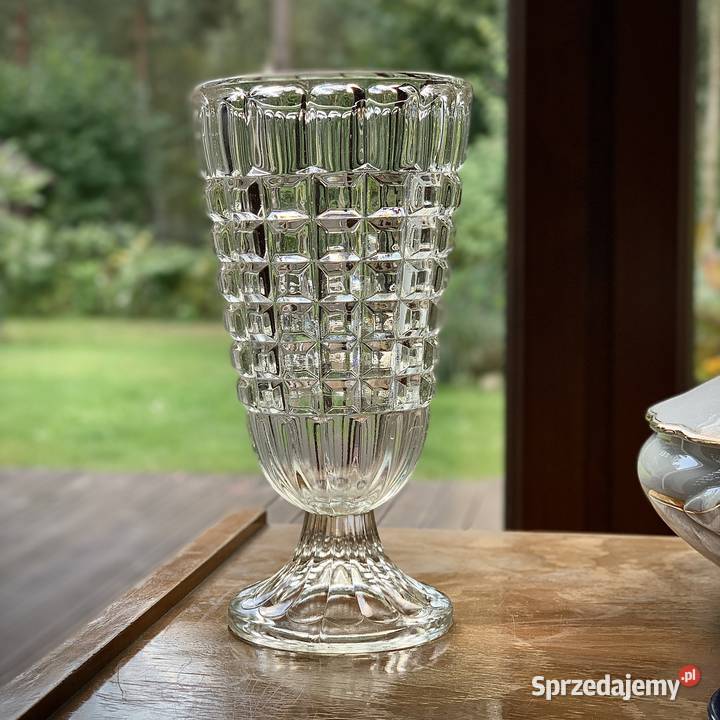 Wazon Hortensja H23201 szkło PRL