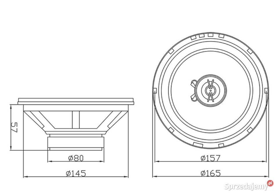 Głośniki samochodowe BLOW 120W 165 Dwudrożne 2 dwudrożne Białystok