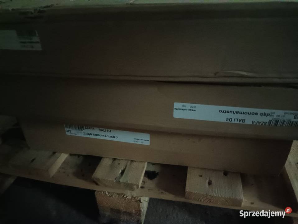 Szafa otwierana z lustrem BALI D4 DĄB SONOMA łódzkie Wilamów-Parcela