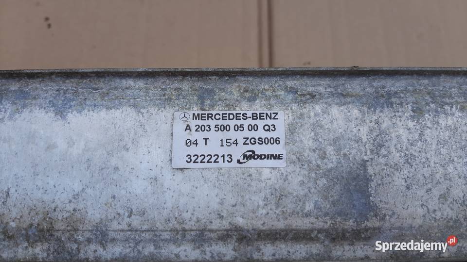 intercooler mercedes c w203 w211 18k 22cdi osobowe Dębno