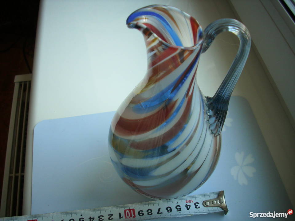 WazonLoft PRLKolorowe szkło zachodniopomorskie Barlinek