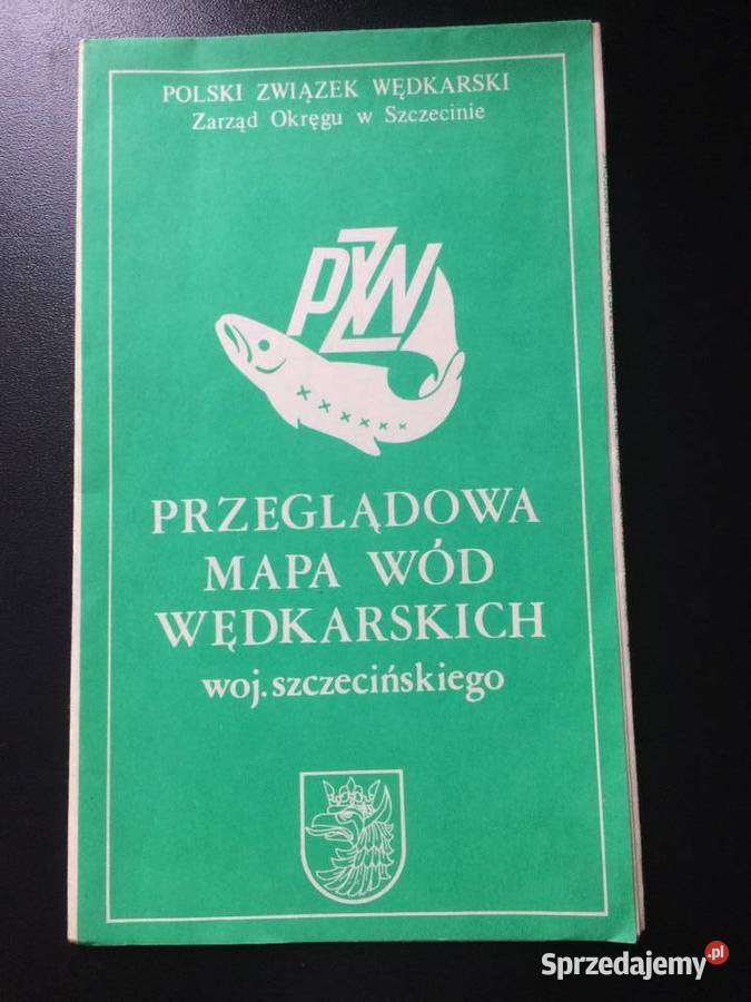195 Mapa Wód Wędkarskich wojSzczecińskiego Szczecin sprzedam