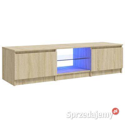vidaXL Szafka pod TV z LED dąb sonoma 140 x 40 x RTV mazowieckie Warszawa