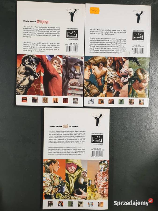 Y Ostatni z Mężczyzn tom 1 2 i 3 sprzedam