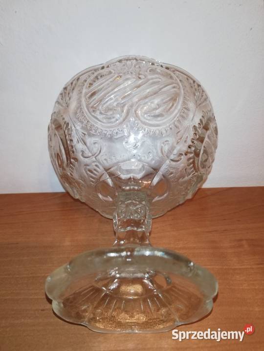 Stare Szkło Ząbkowice patera Rocaille Vintage mazowieckie