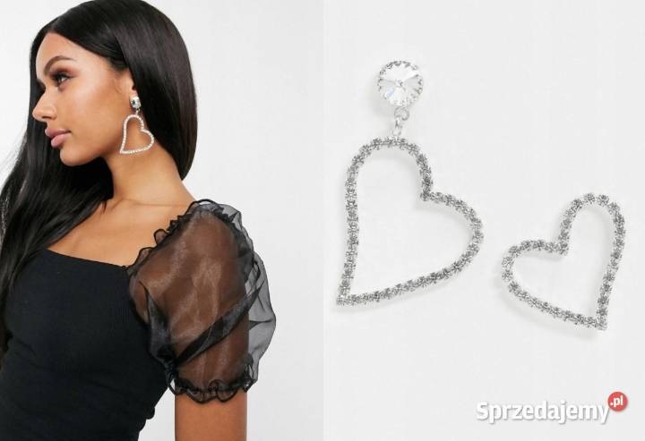 Wytworne Kolczyki ślubne z Londynu w etuiNOWE małopolskie Kraków