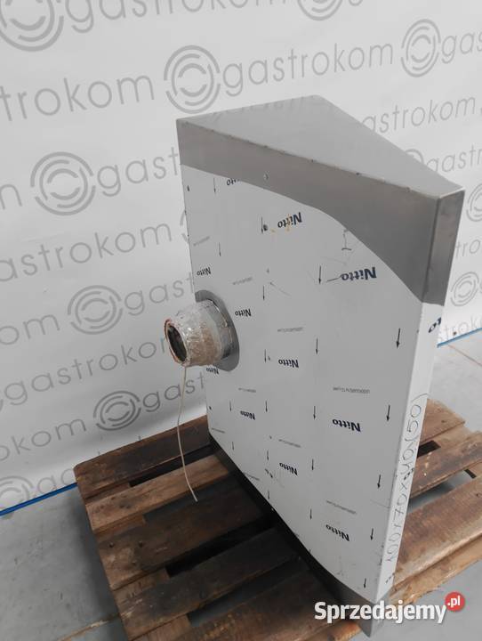 Okap przyścienny skośny 120x70x40 z łapaczami Wrocław sprzedam