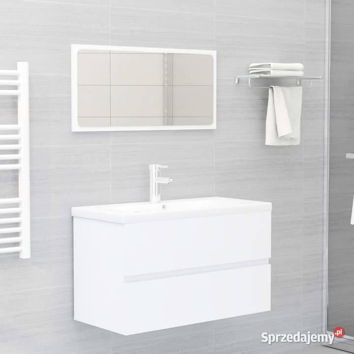 Szafka pod umywalkę biała 80x385x45 WM804746 mazowieckie sprzedam