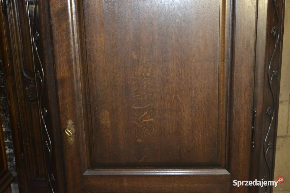 szafa jednodrzwiowa rzeźby lity dąb