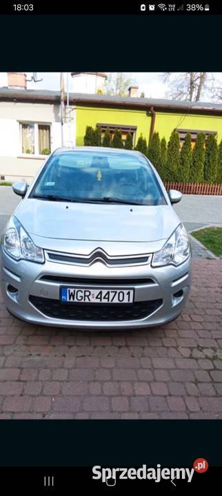 Citroen C3 II benzyna 12 2015 1200cm3 mazowieckie Grójec