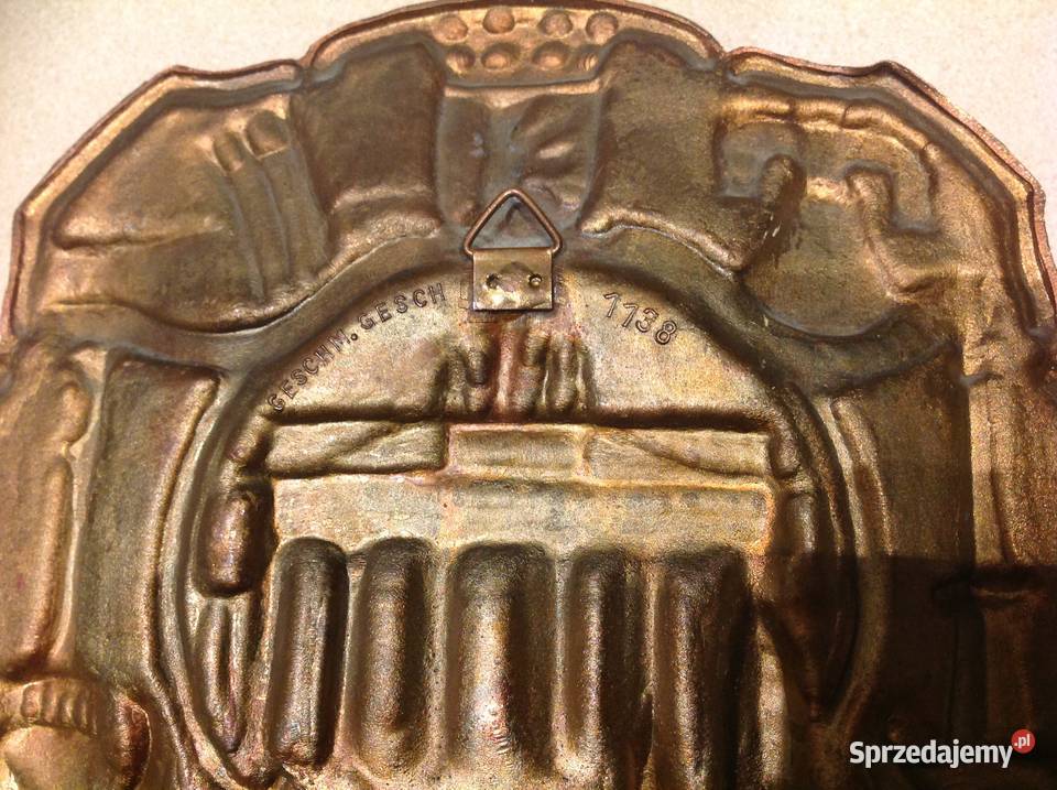 Stara Tabliczka Dekoracyjna BERLIN miedziana Dom i Ogród