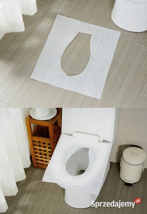 Toaletowe podkładki na sedes Wodoodporne 10 biały Płock sprzedam