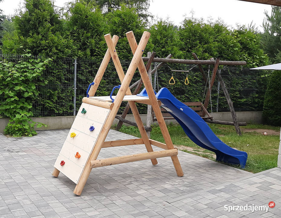 MAŁY Plac zabaw do Ogrodu Ścianka ze ślizgiem Warszawa