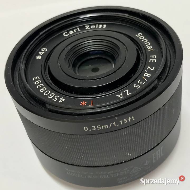 Sony FE 35 mm F28 Carl Zeiss SEL35F28Z pełna Warszawa