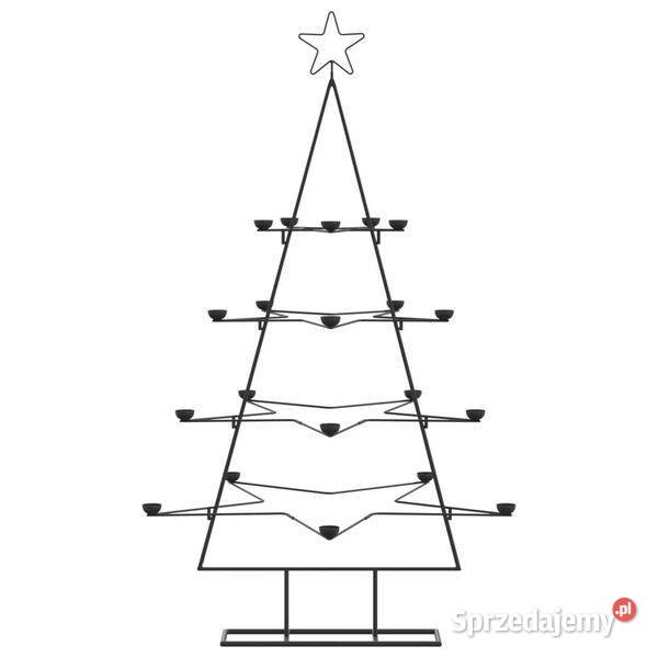 vidaXL Sztuczna choinka ze stojakiem czarna 180 Warszawa