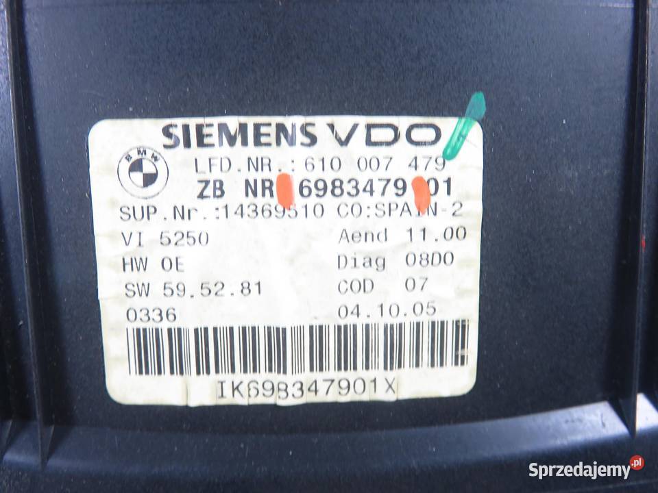 LICZNIK BMW 3 E90 318 i 129 N46 B20 B 6983479 osobowe