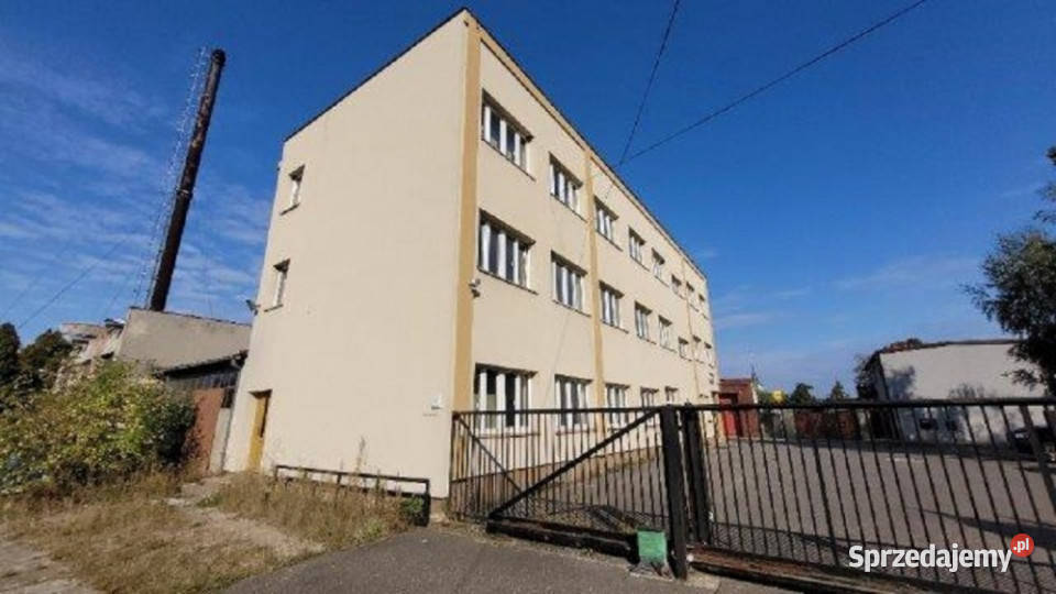 Działka zabudowana budynkami produkcyjno Śmigiel