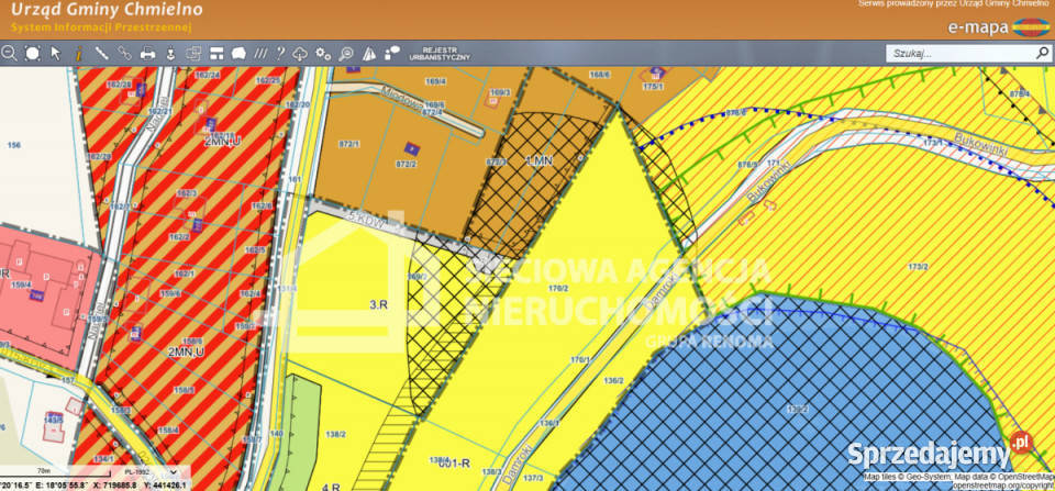 sprzedaży działki Chmielno 24100m2 sprzedam