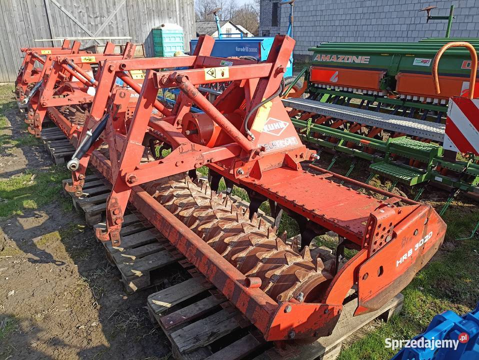 Brona wirowa KUHN HRB 302 3m Agregat aktywny Mostek sprzedam