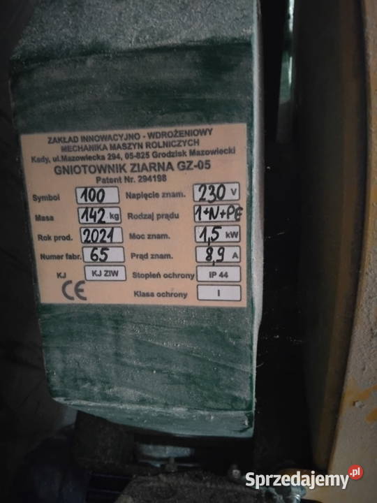 Gniotownik do zboża Lublin sprzedam
