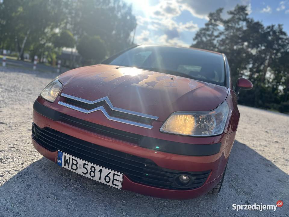 Dynamiczny Citron C4 2007 16 16V na sprzedaż welurowa tapicerka Łajski