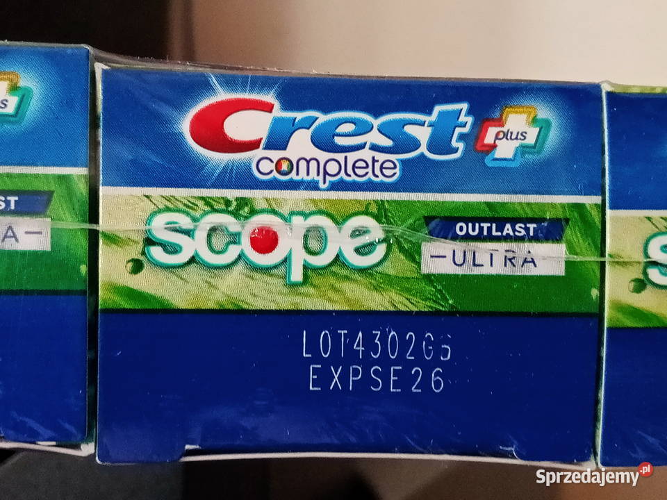 Pasta CREST COMPLETE SCOPE OUTLAST ULTRA USA Pielęgnacja zębów Mielec