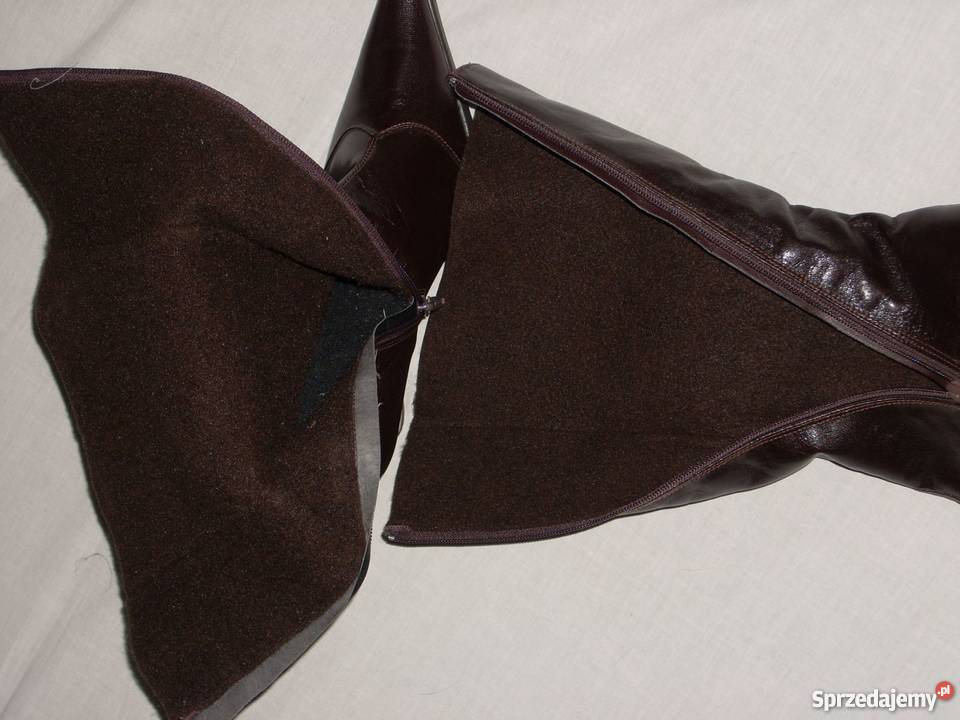 Kozaki Ciepłe Kowbojki 39 40 Nowe Ozdobione brązowy/beżowy małopolskie Nowy Sącz