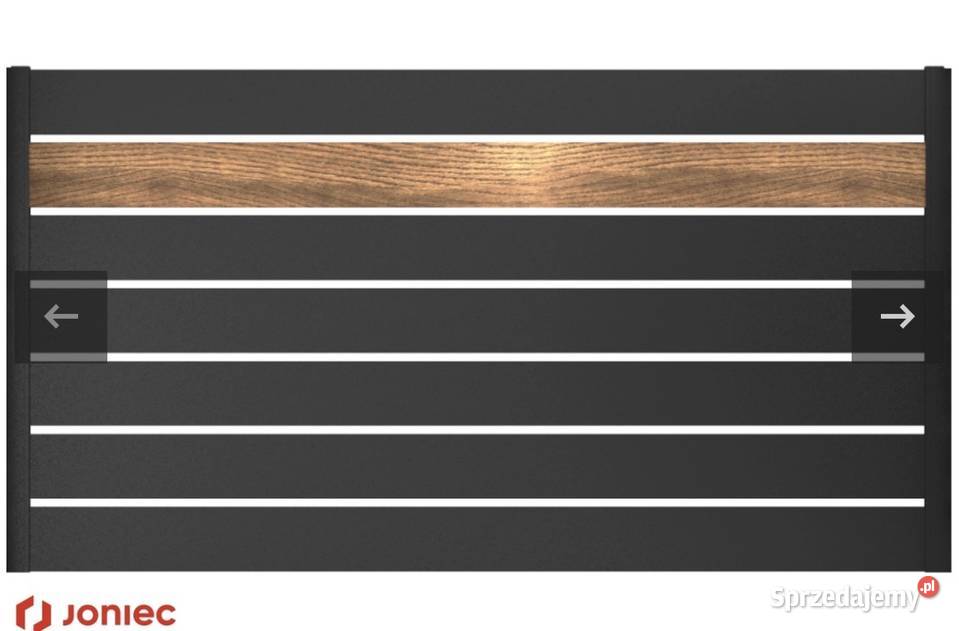 Przęsło ogrodzeniowe aluminiowe HORIZONTAL 150D Gorlice