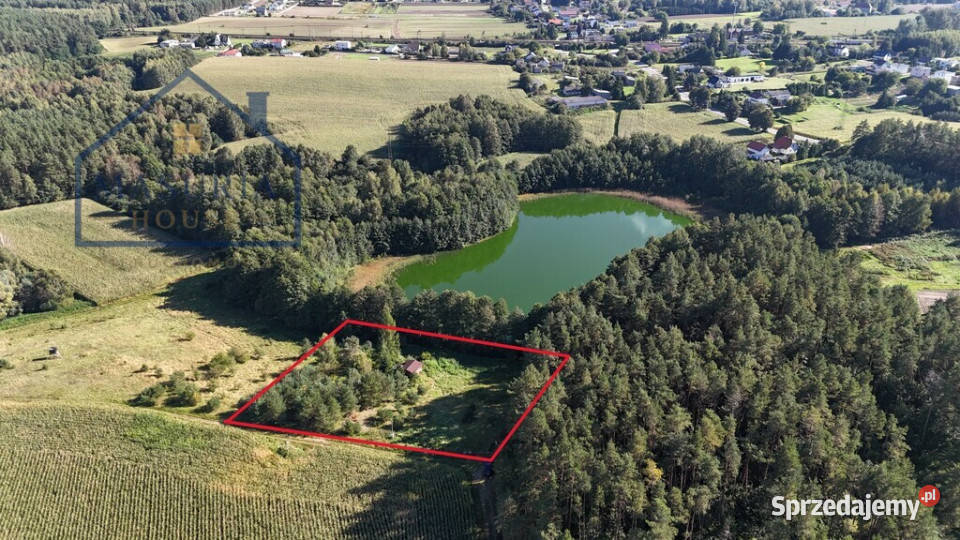 DZIAŁKA BUDOWLANA Z LINIĄ BRZEGOWĄ JAMIELNIK siatka warmińsko-mazurskie
