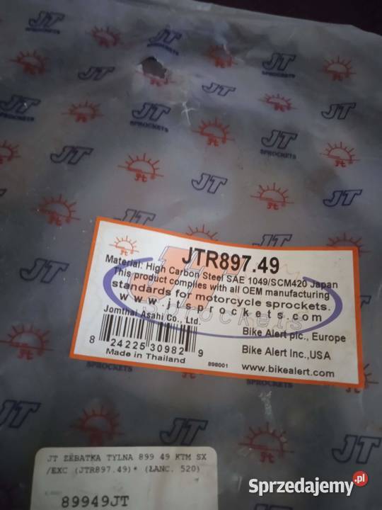 Zębatka ktm sxexc tył stalowa JTR89749 Nowa Kielce