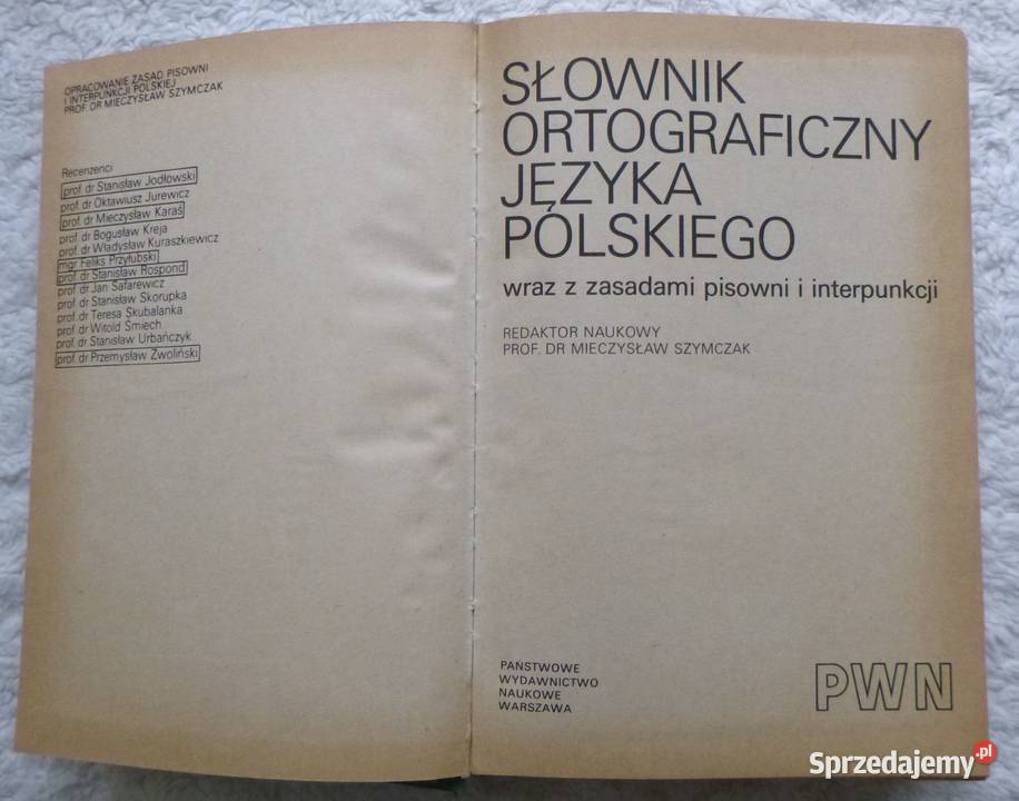 Słownik ortograficzny języka polskiego z mazowieckie sprzedam