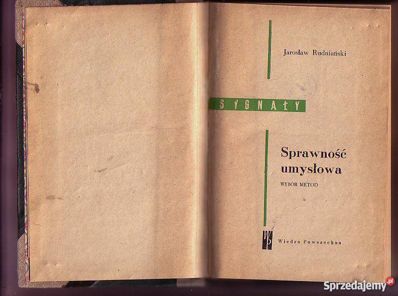 5484 SPRAWNOŚĆ UMYSŁOWA WYBÓR METOD JAROSŁAW RUD sprzedam