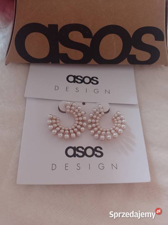 ASOS Ekskluzywne perłowe Kolczyki ślubne perły Kraków