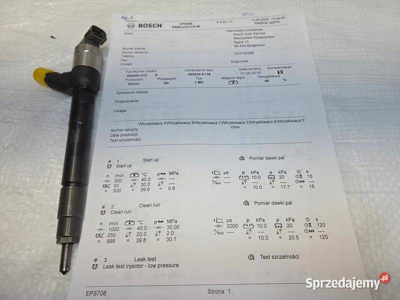 WTRYSK WTRYSKI WTRYSKIWACZE OPEL ASTRA K J
