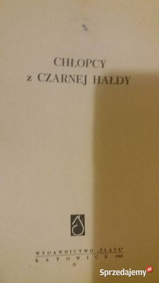 Chłopcy z czarnej hałdy książki okaz Klon Antykwariat