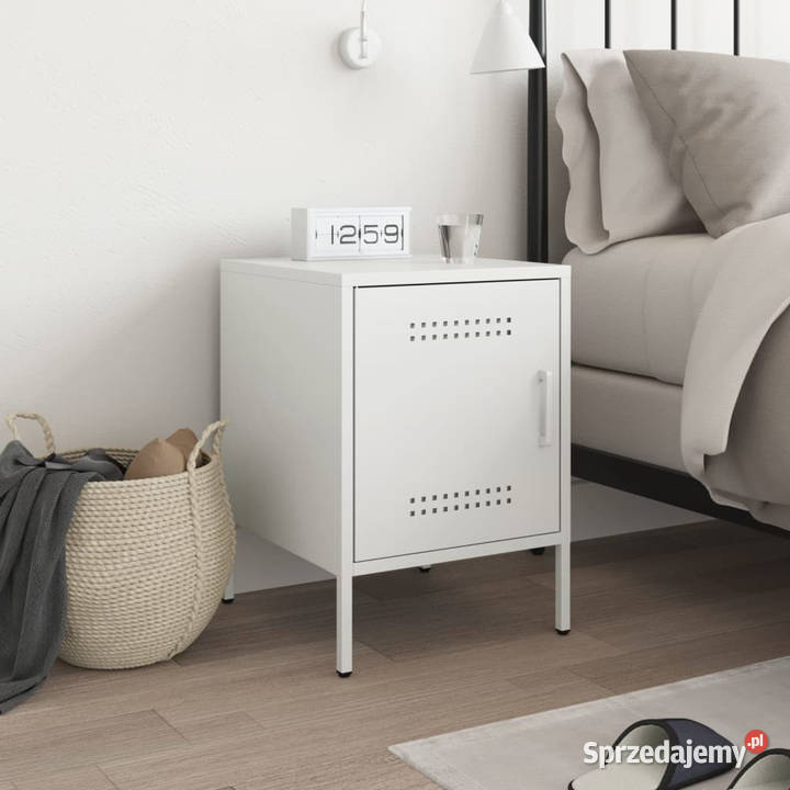 Szafka nocna biała 36x39x505 stal WM842920 Warszawa