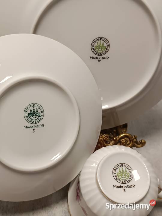 FREIBERGER Porzellan Kolekcjonerska Filiżanka Porcelana i szkło podlaskie sprzedam