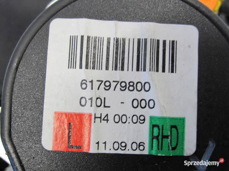 VW GOLF VI 10r pas bezpieczeństwa lewy przód